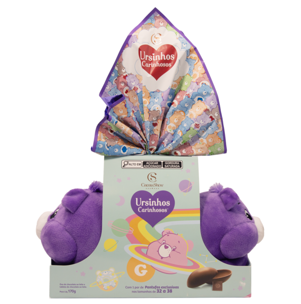 Ovo de Páscoa ao Leite Pantufa Ursinhos Carinhosos Ursinha Carinhosa G 170g