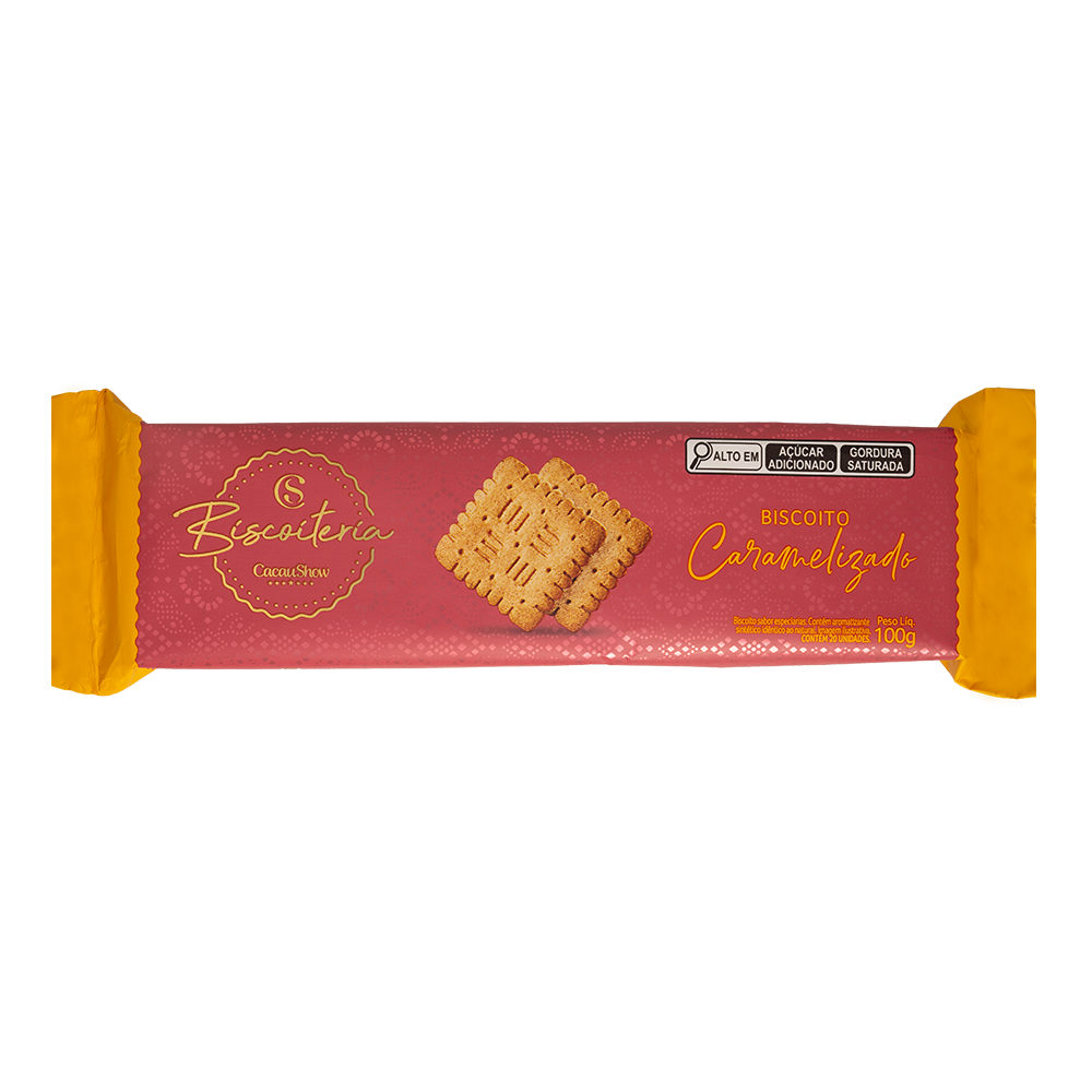 BISCOITO CARAMELIZADO 100G, , large. image number 0