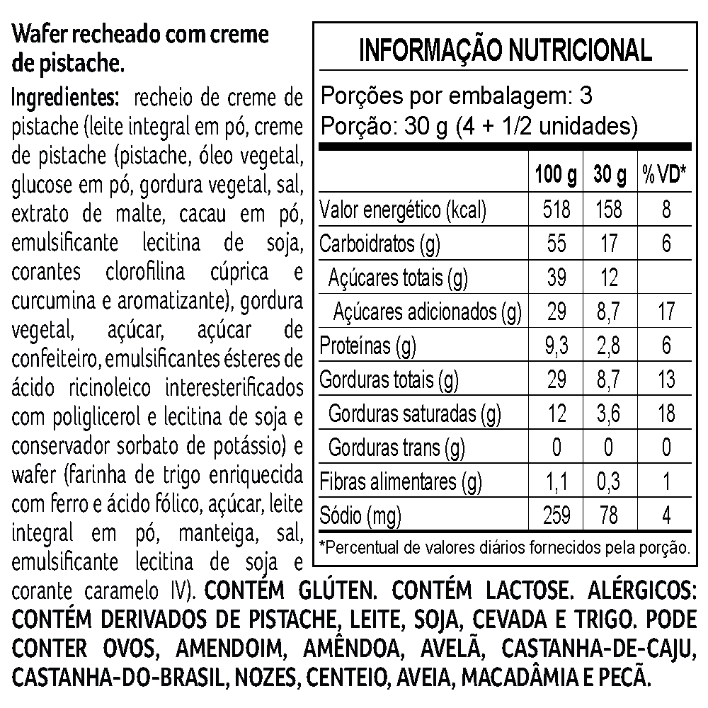 Wafer Biscoiteria Pistache 80g, , large. image number 2
