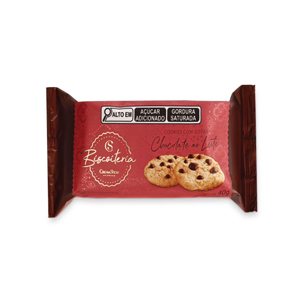 Cookies com Gotas ao Leite 40g, , large. image number 0