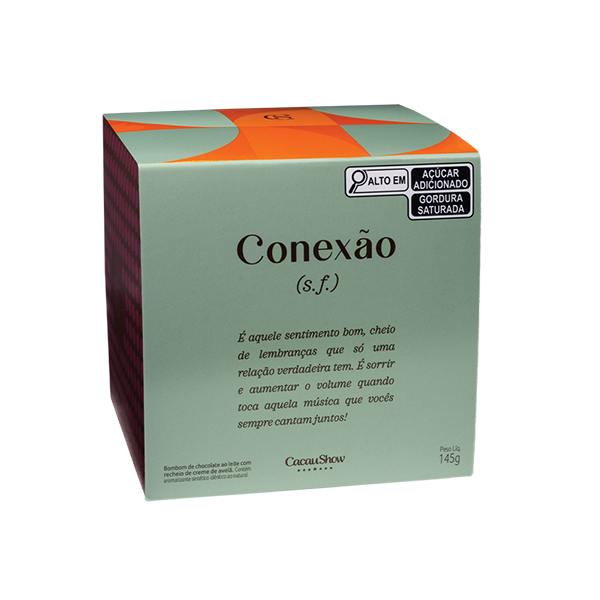 Caixa de Bombons Cubo Avelã Conexão 145g