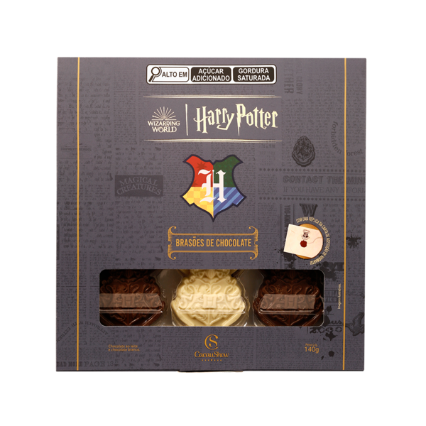 Caixa Brasão Harry Potter 140g