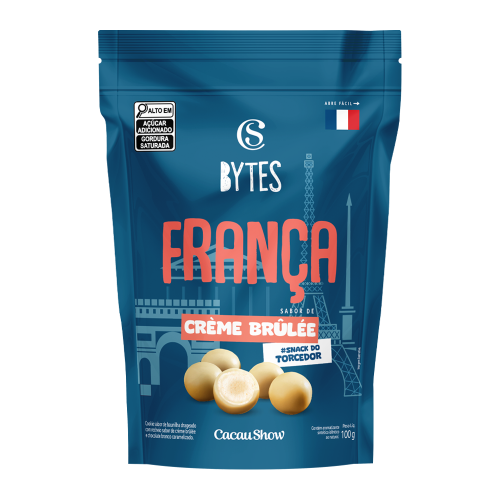 Drageado Bytes&nbsp;Cr&egrave;me Br&ucirc;l&eacute;e Fran&ccedil;a 100g, , large. image number 0