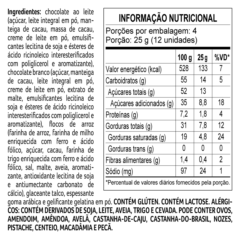 Drageado Bytes ao Leite e Branco 100g, , large. image number 1
