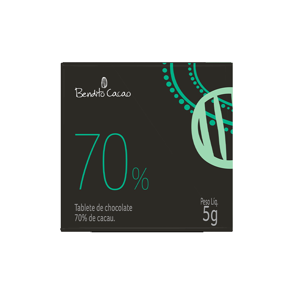 TABLETE BENDITO CACAO 70% CACAU 5G