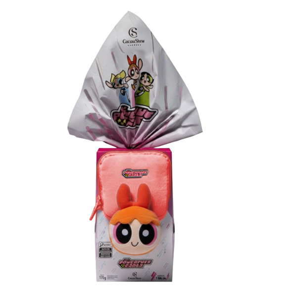 Ovo de P&aacute;scoa ao Leite Meninas Superpoderosas Bolsa Florzinha 170g