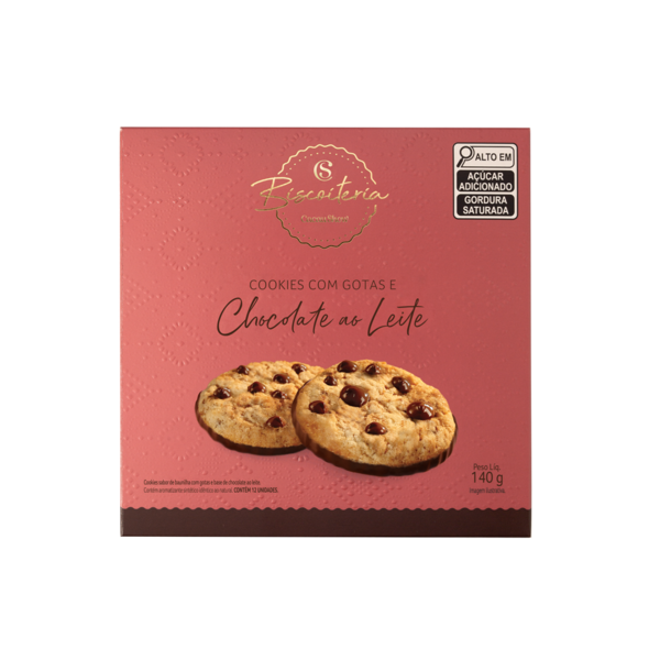 Cookies Banhado com Gotas de Chocolate ao Leite 140g