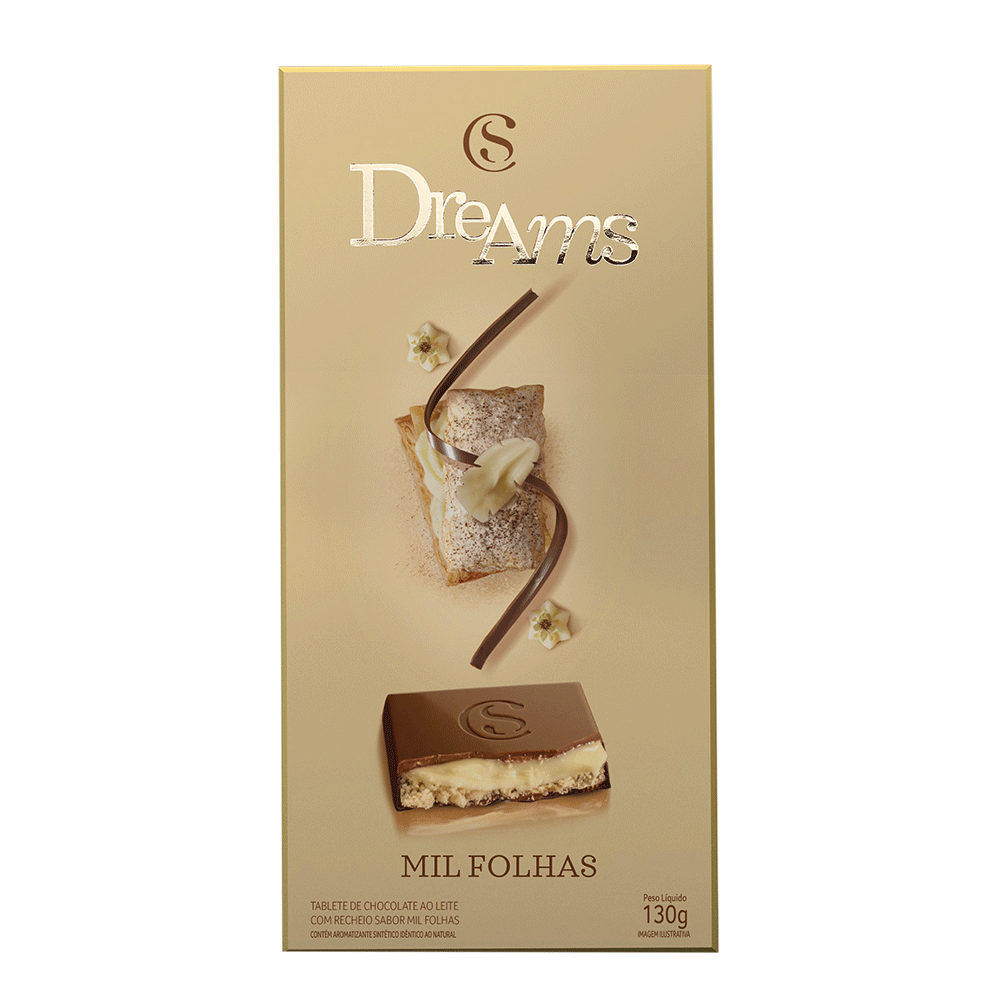 TABLETE DREAMS MIL FOLHAS 130G null image number null