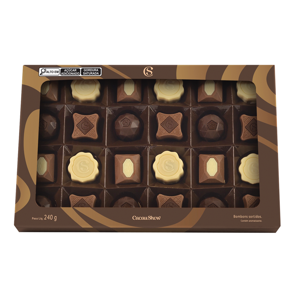 Caixa de Bombons Sortidos 240g, , large. image number 0