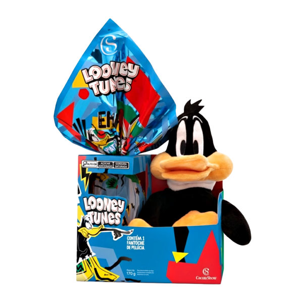 Ovo de P&aacute;scoa ao Leite Fantoche Patolino Looney Tunes 170g