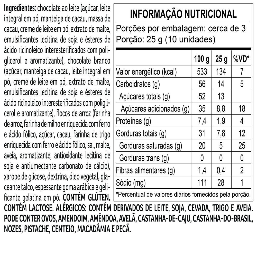 Mini Cubo com Drageados Mezzo 70g, , large. image number 1