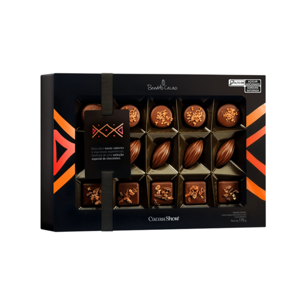 Caixa de Bombom Bendito Cacao 170g
